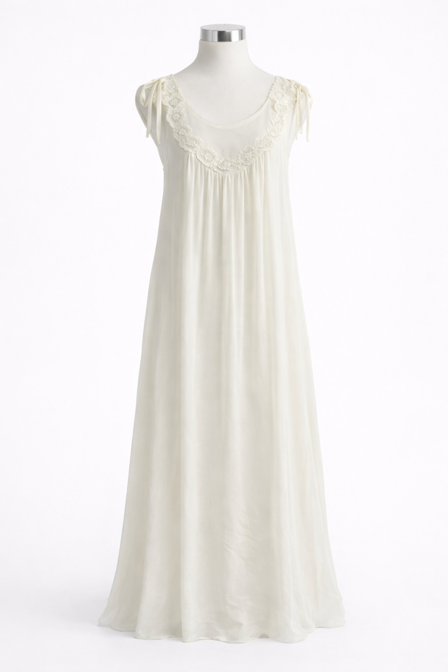Ralph Montenero Bridal Lace Nightgown Union Made USA Romantic Honeymoon Small